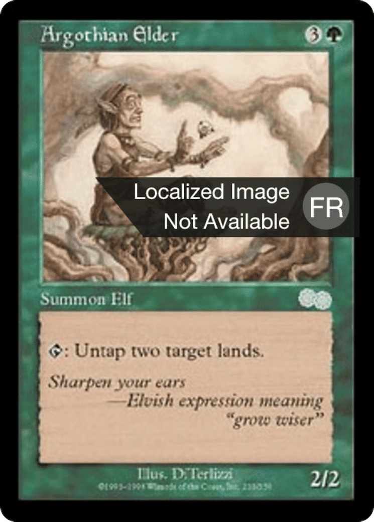 Vieux sage Argothien — Urza's Saga — Magic: The Gathering