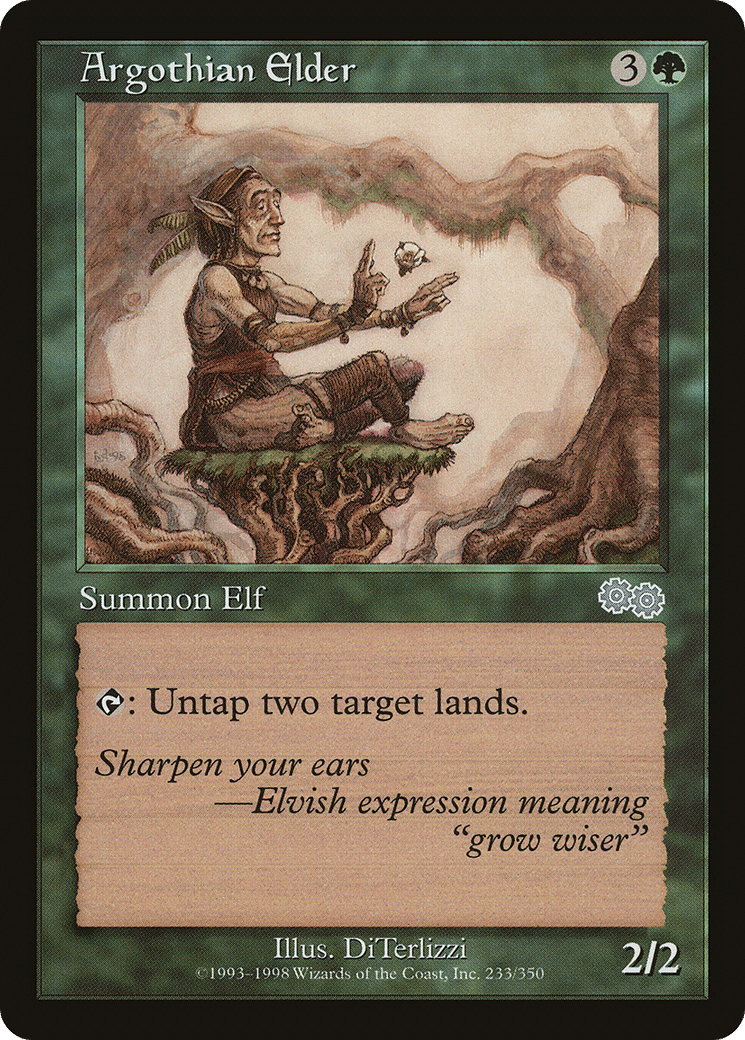 Argothian Elder — Urza's Saga — Magic: The Gathering