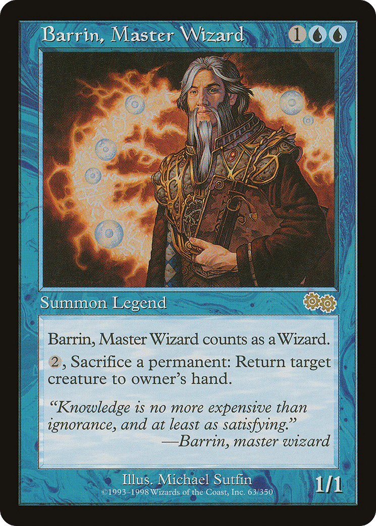 Barrin, Master Wizard — Urza's Saga — Magic: The Gathering
