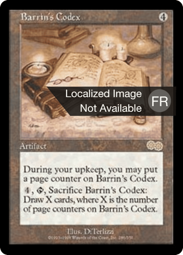 Codex de Barrin — Urza's Saga — Magic: The Gathering