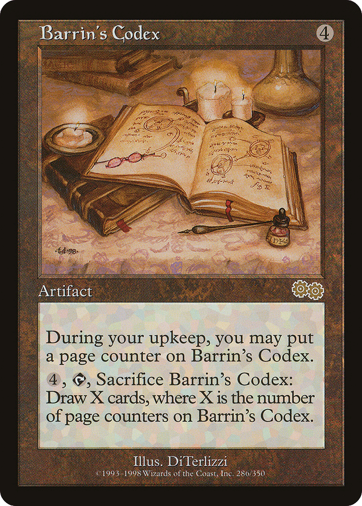 Barrin's Codex — Urza's Saga — Magic: The Gathering