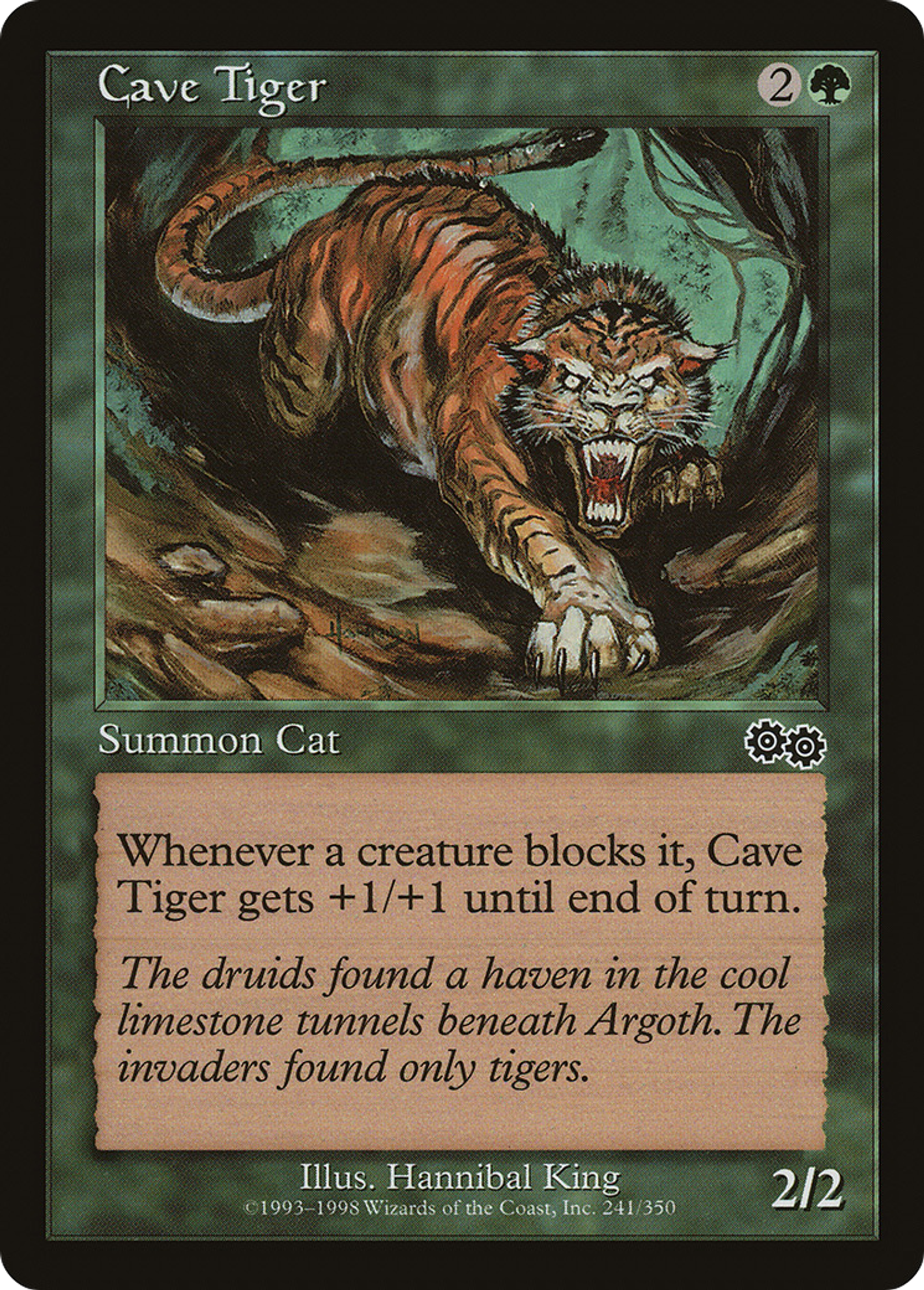 Tigre des cavernes — Urza's Saga — Magic: The Gathering