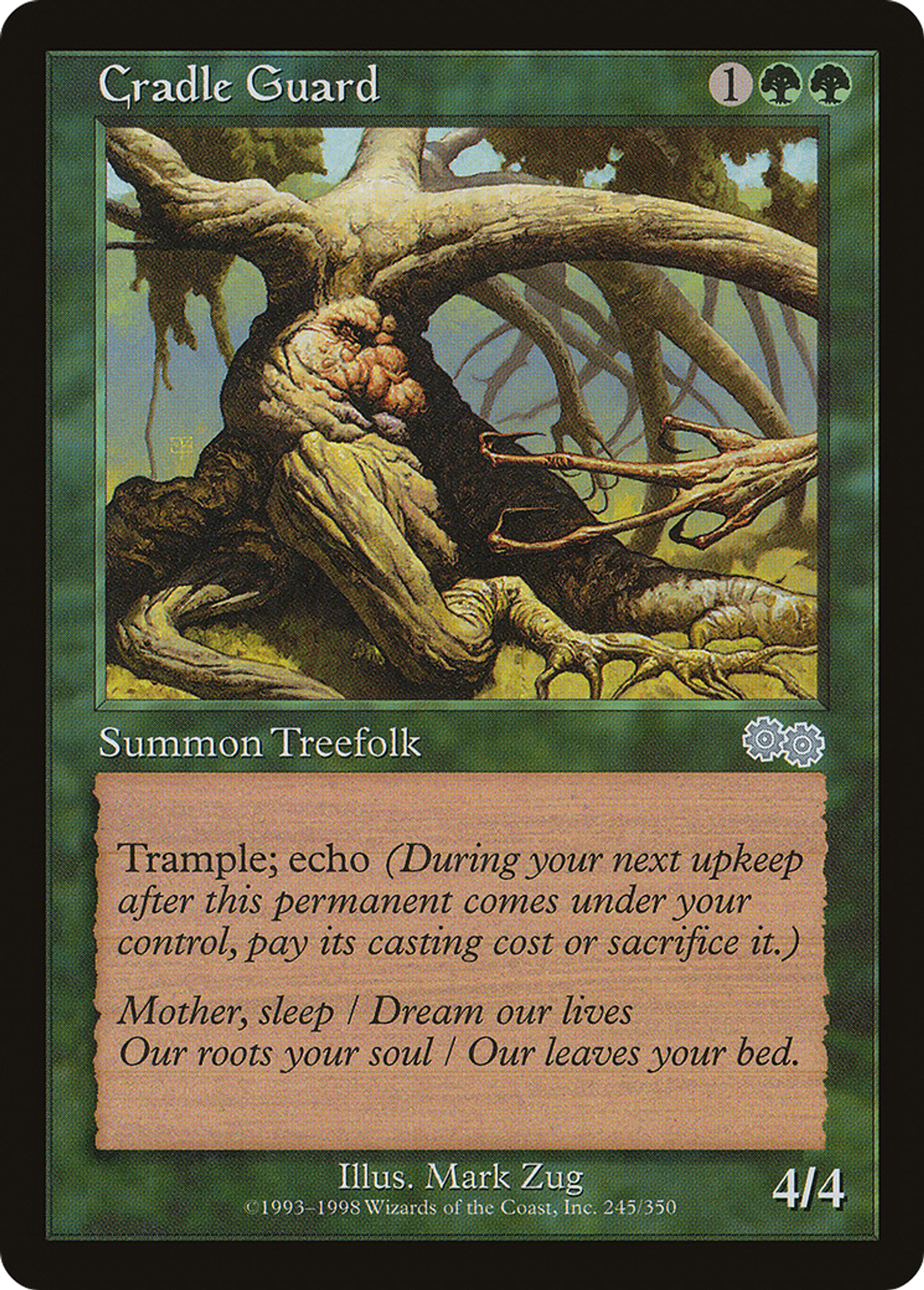 Garde du berceau — Urza's Saga — Magic: The Gathering