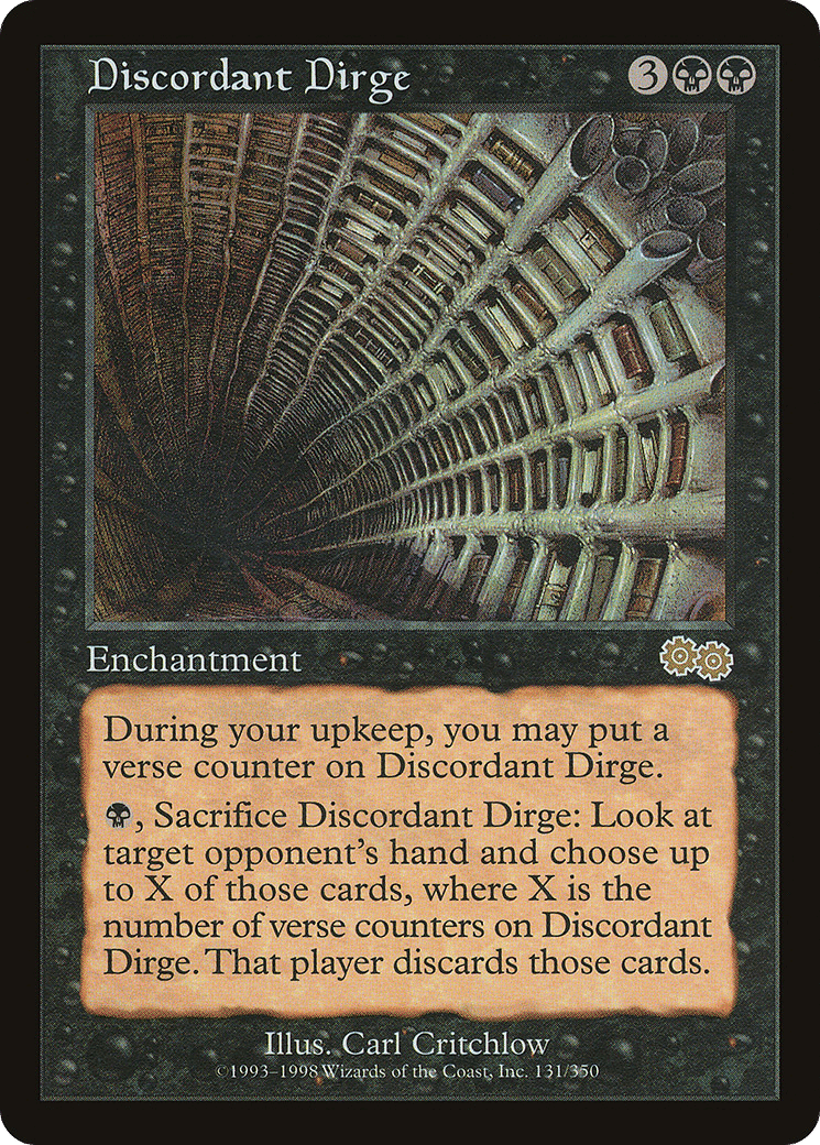 Discordant Dirge — Urza's Saga — Magic: The Gathering