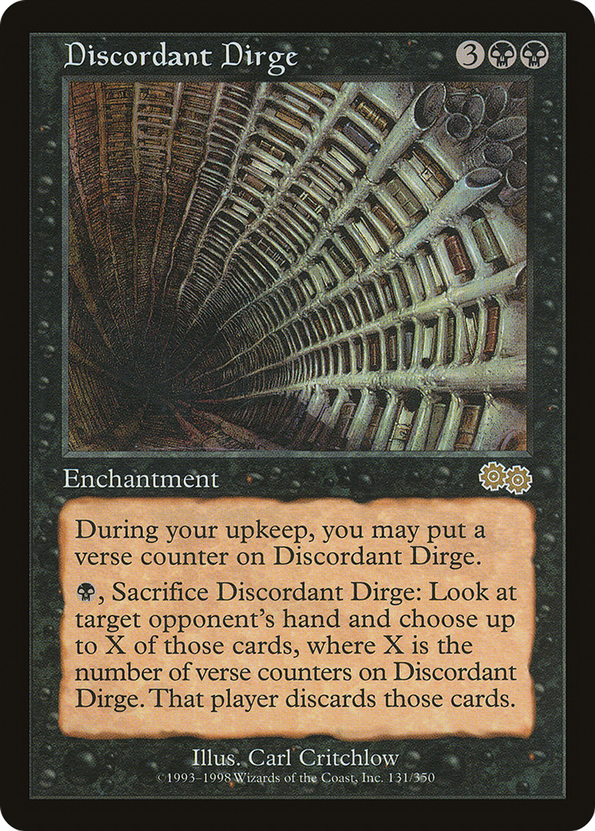 Discordant Dirge — Urza's Saga — Magic: The Gathering