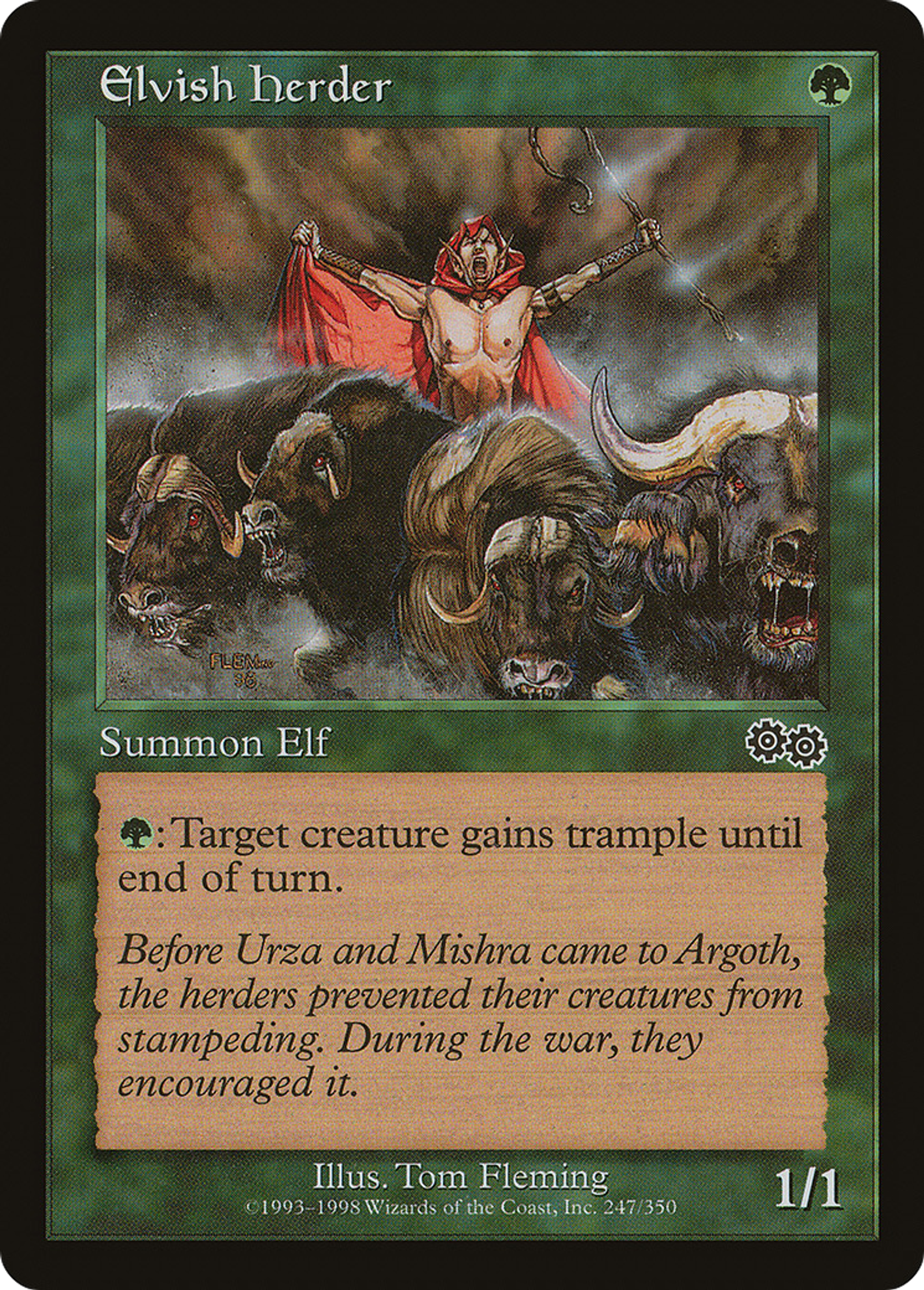 Berger elfe — Urza's Saga — Magic: The Gathering