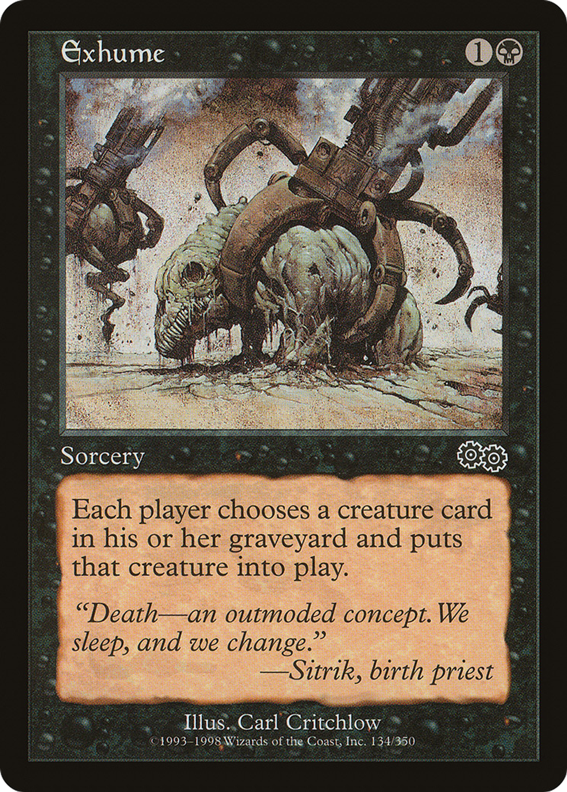 Exhume — Urza's Saga — Magic: The Gathering