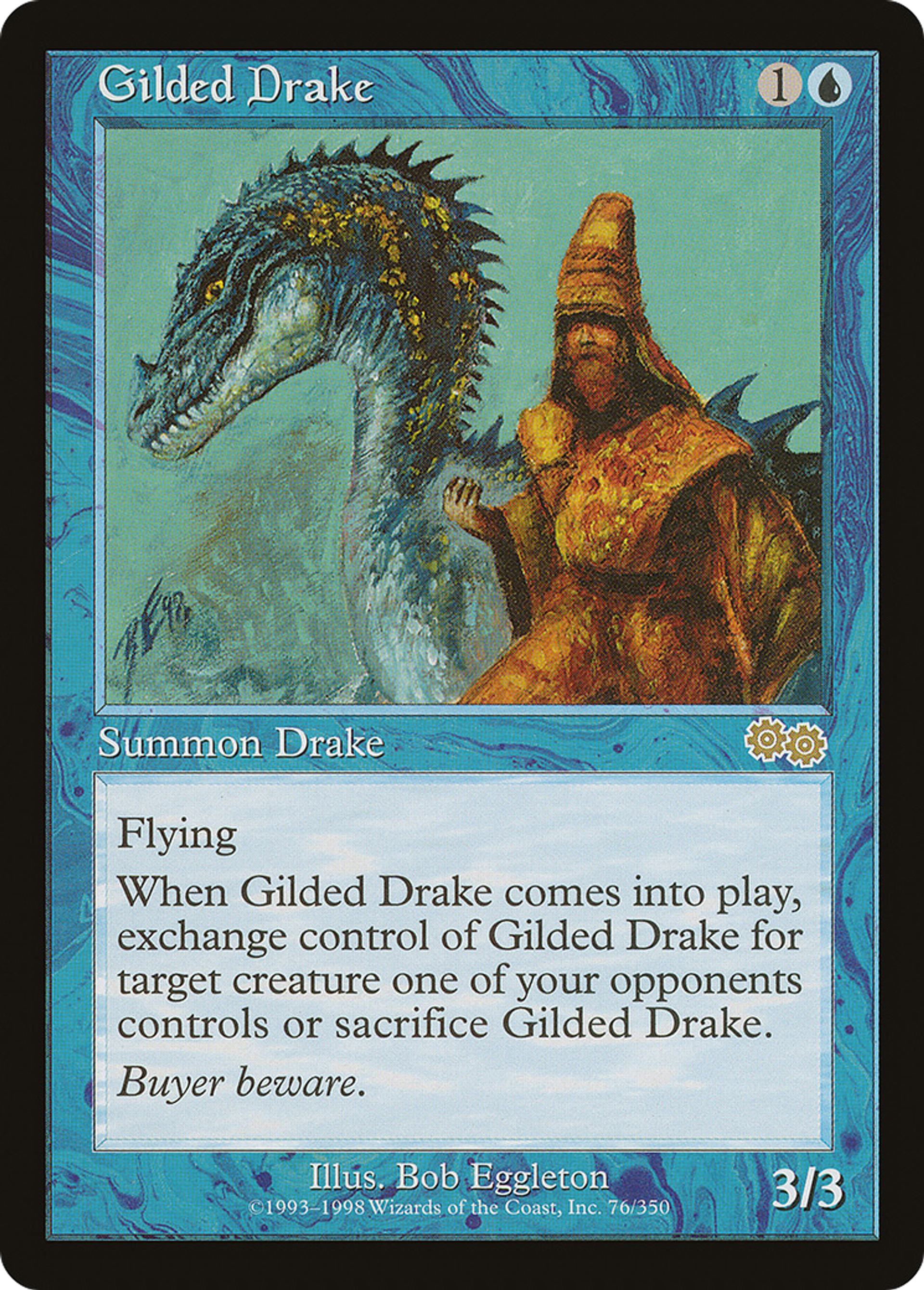 Gilded Drake — Urza's Saga — Magic: The Gathering