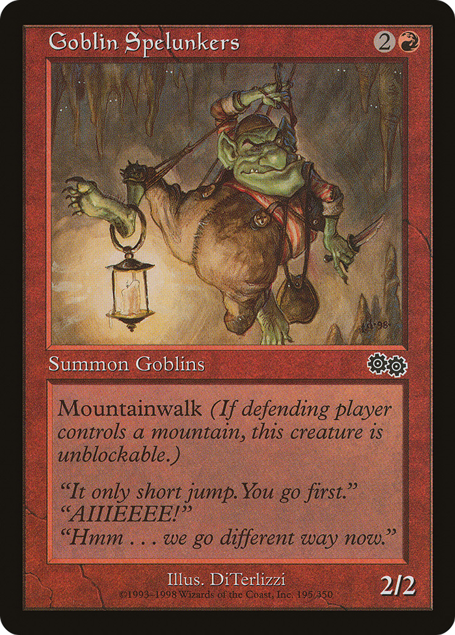 Spéléologues gobelins — Urza's Saga — Magic: The Gathering