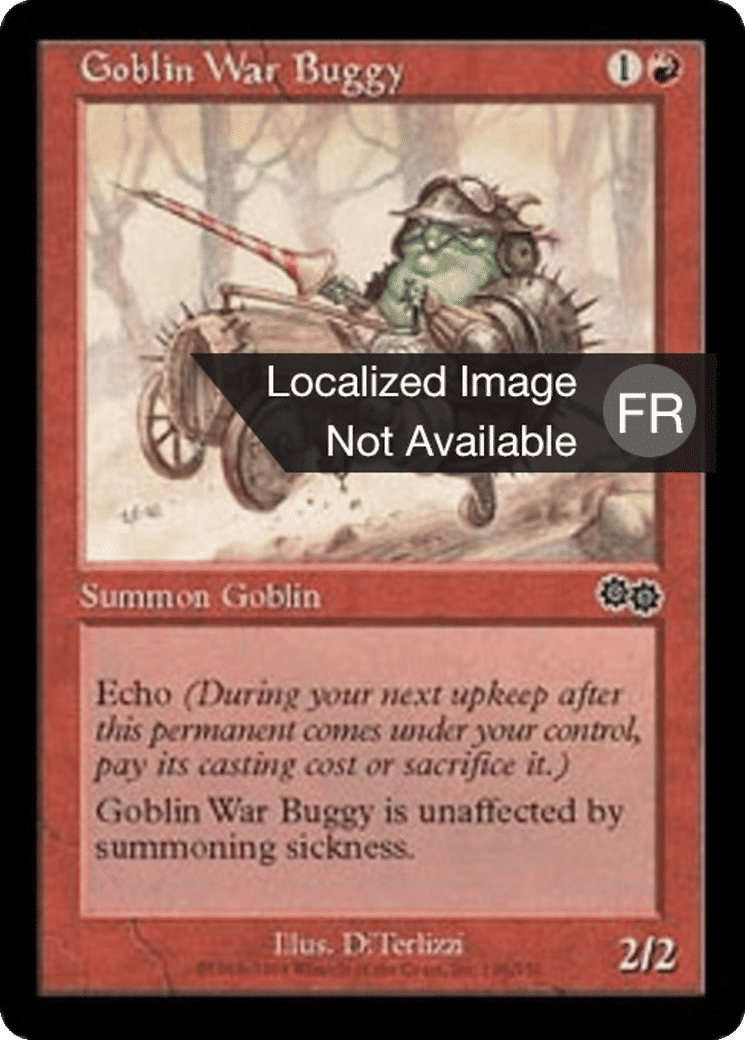 Buggy de guerre gobelin — Urza's Saga — Magic: The Gathering