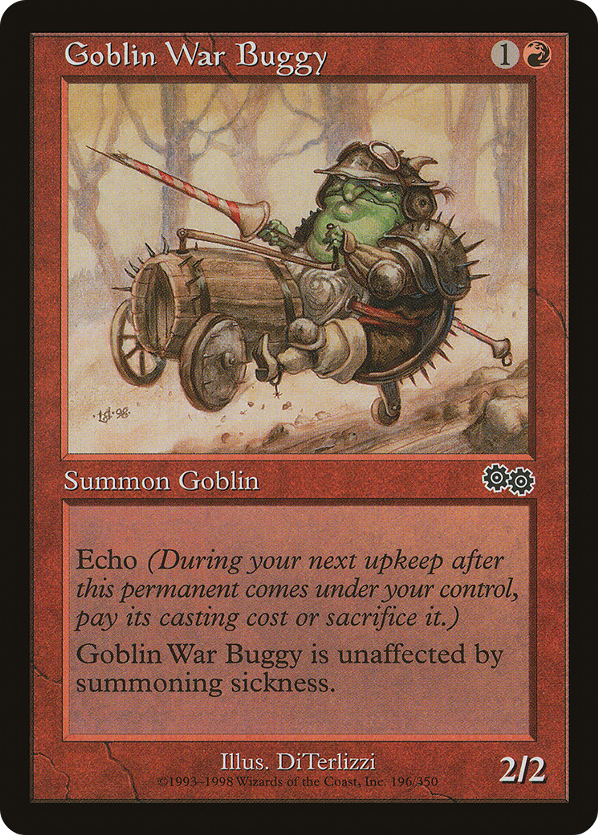 Buggy de guerre gobelin — Urza's Saga — Magic: The Gathering