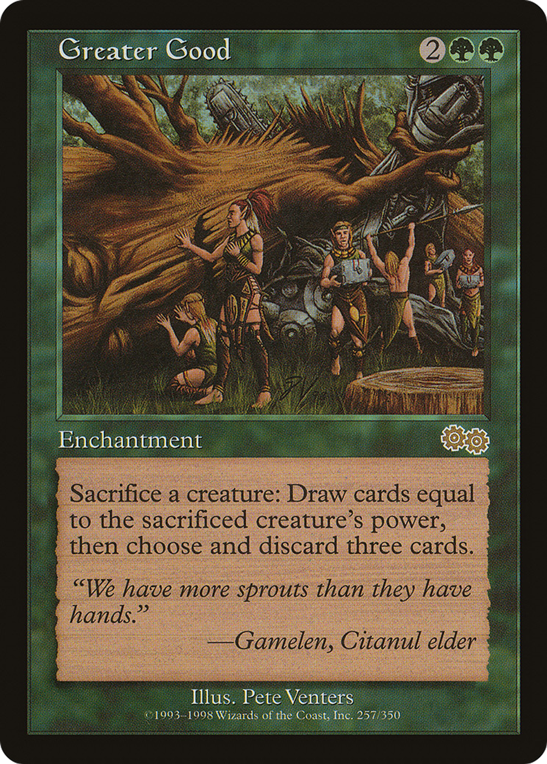 Pour le plus grand bien — Urza's Saga — Magic: The Gathering
