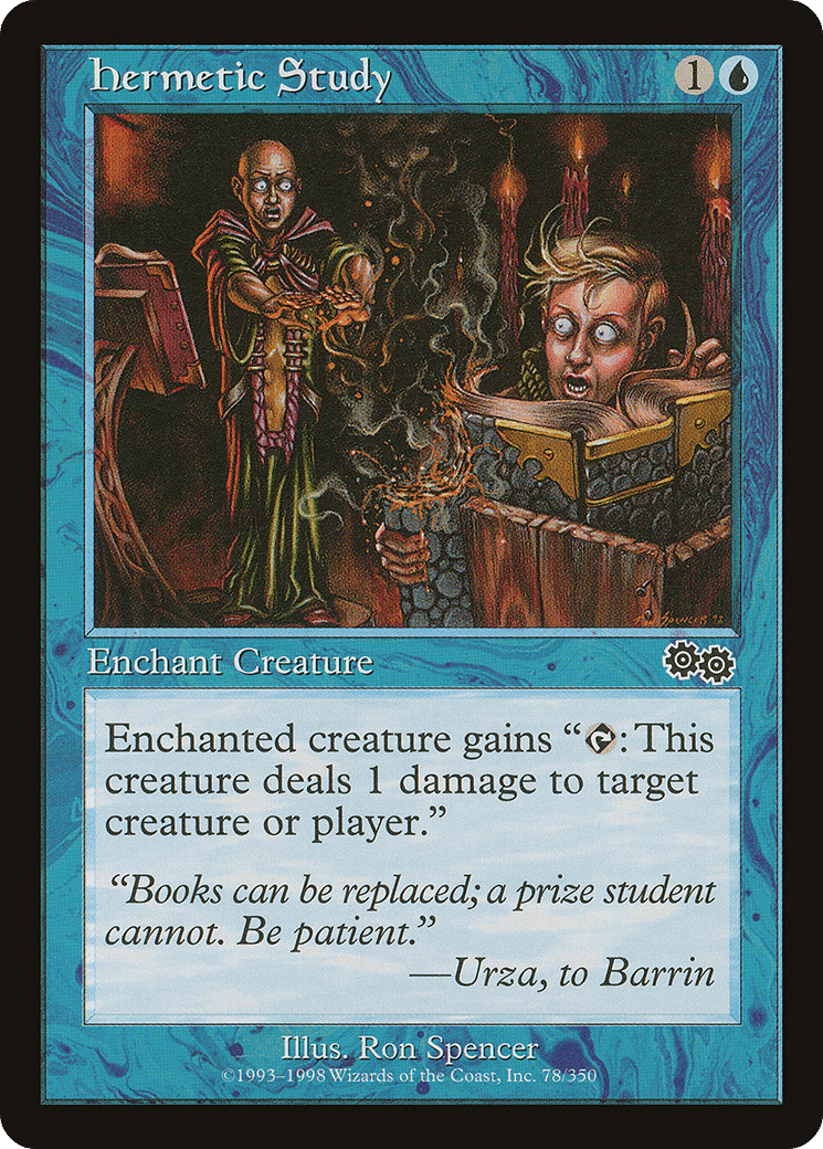 Hermetic Study — Urza's Saga — Magic: The Gathering