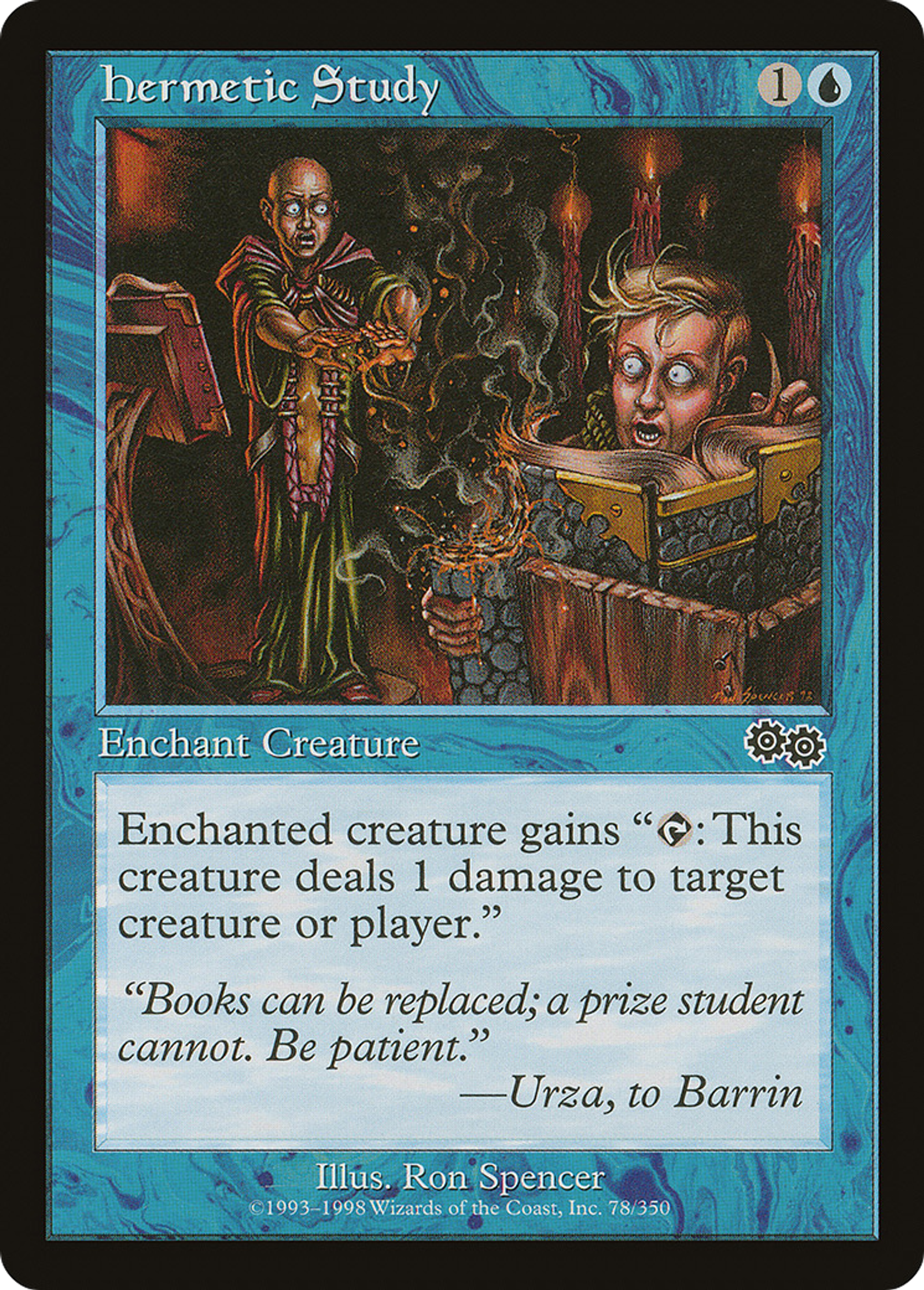 Hermetic Study — Urza's Saga — Magic: The Gathering