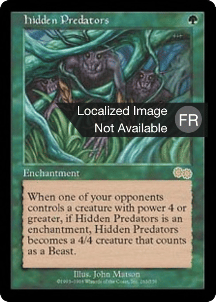 Prédateurs cachés — Urza's Saga — Magic: The Gathering