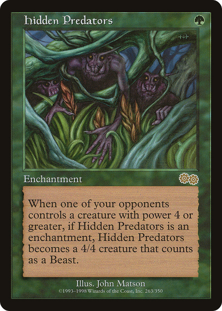 Hidden Predators — Urza's Saga — Magic: The Gathering