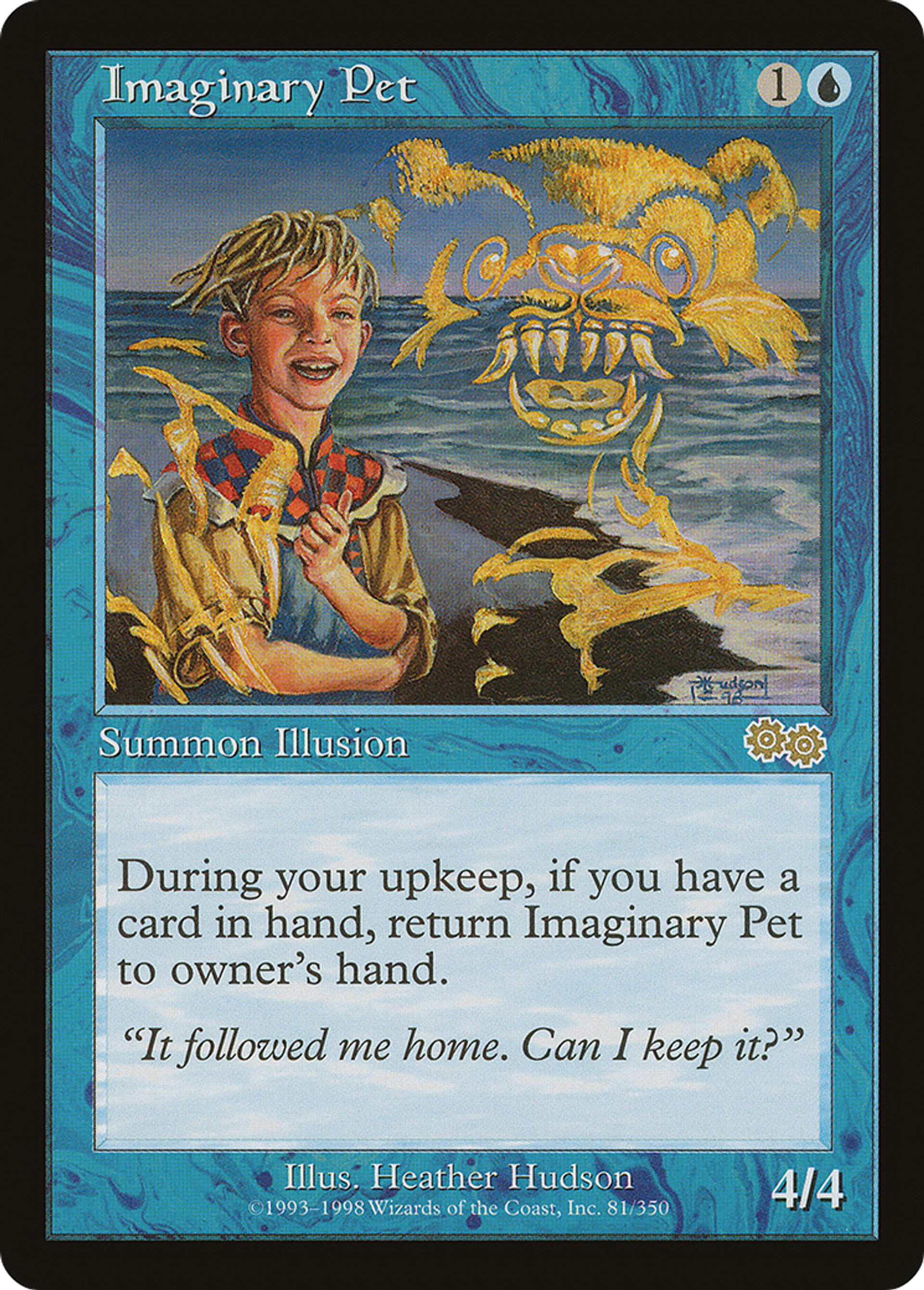 Imaginary Pet — Urza's Saga — Magic: The Gathering