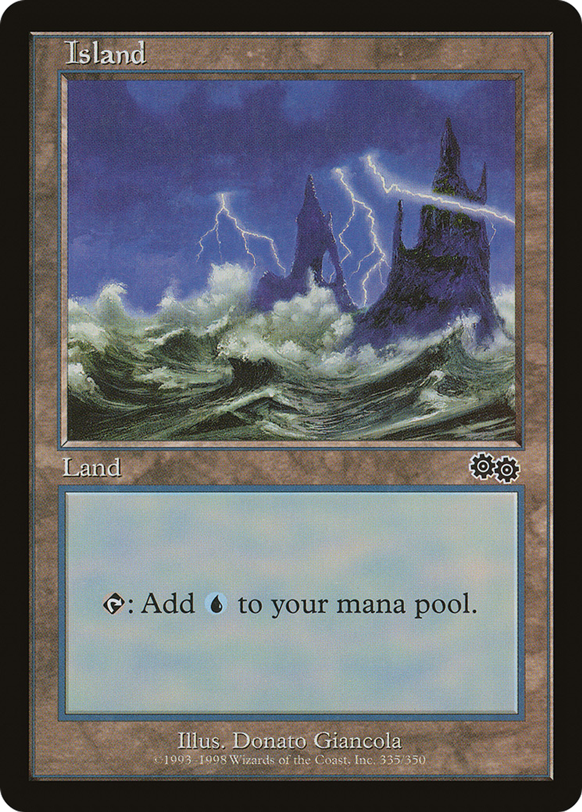 Island — Urza's Saga — Magic: The Gathering