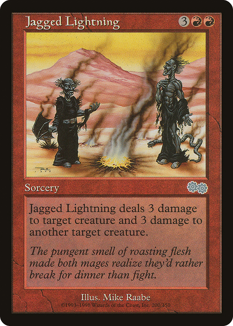 Jagged Lightning — Urza's Saga — Magic: The Gathering