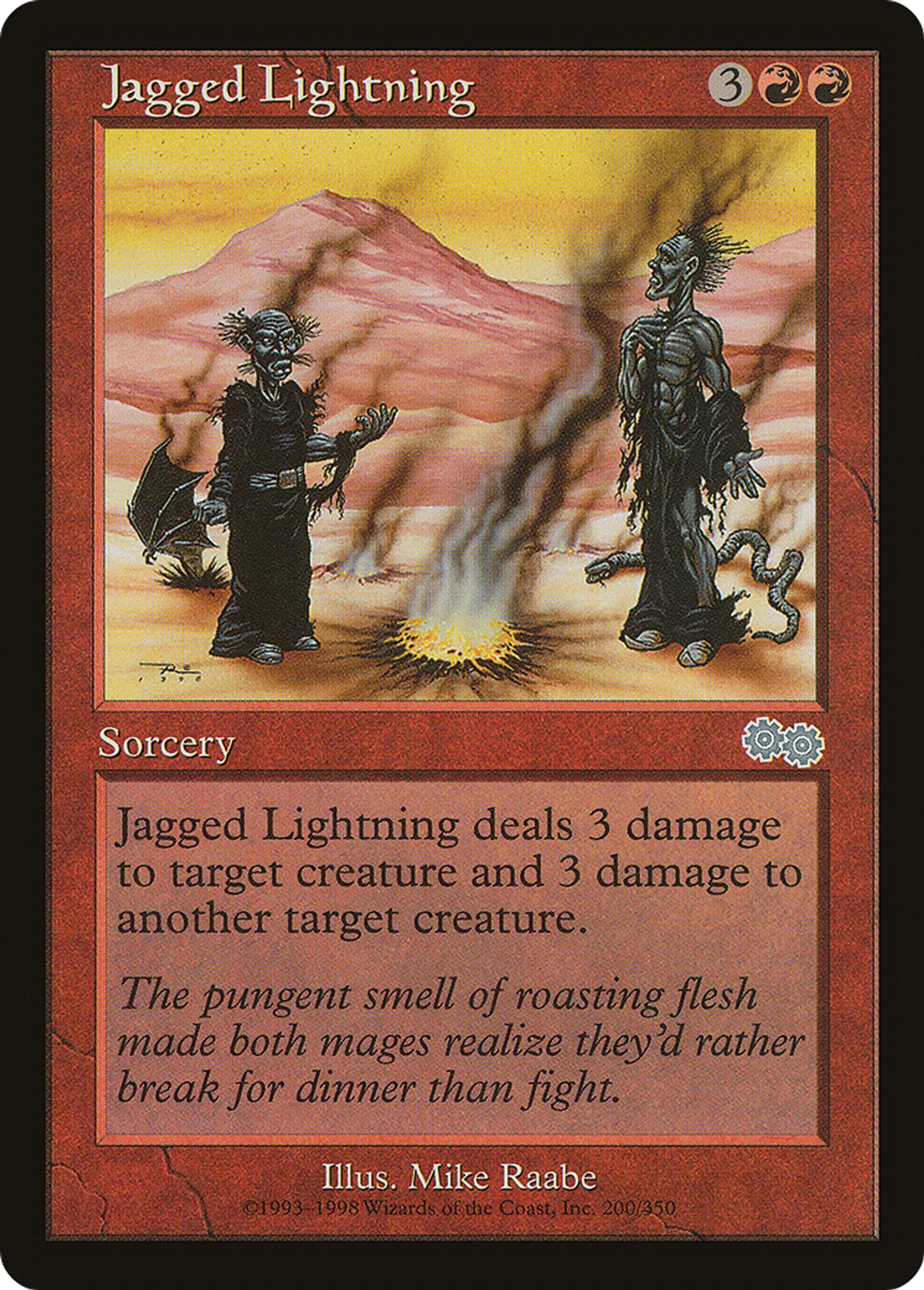 Jagged Lightning — Urza's Saga — Magic: The Gathering