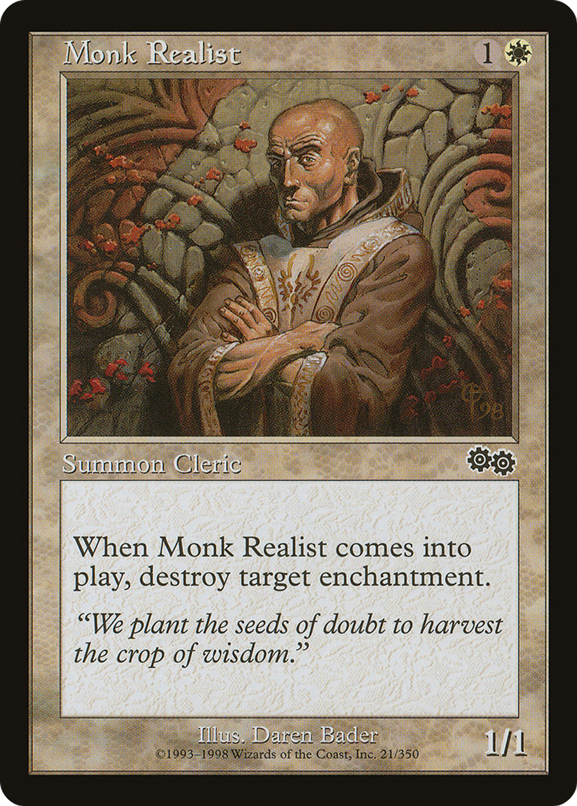 Moine réaliste — Urza's Saga — Magic: The Gathering