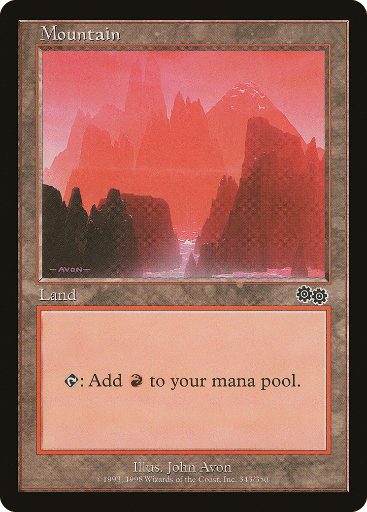 Mountain — Urza's Saga — Magic: The Gathering