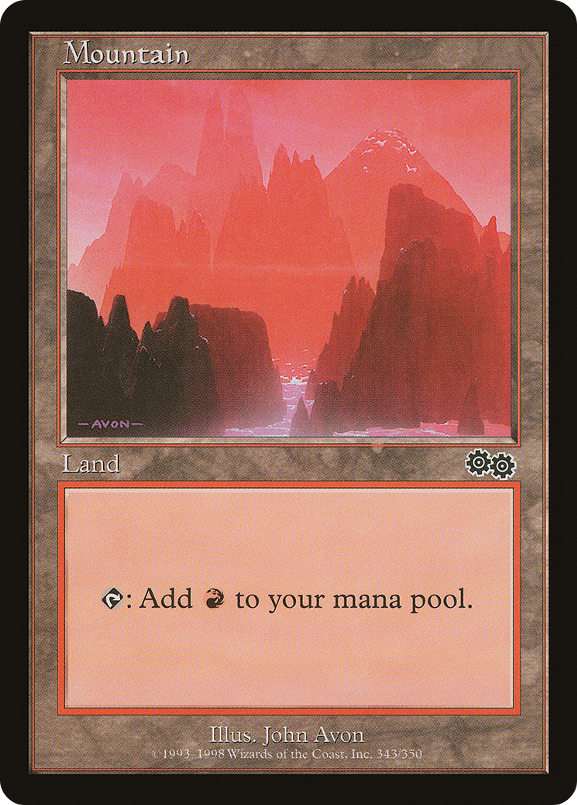 Mountain — Urza's Saga — Magic: The Gathering