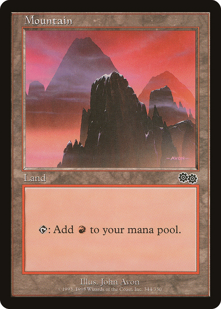 Mountain — Urza's Saga — Magic: The Gathering