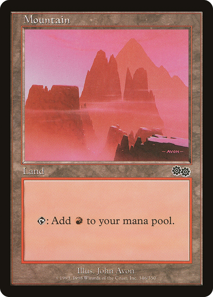Mountain — Urza's Saga — Magic: The Gathering