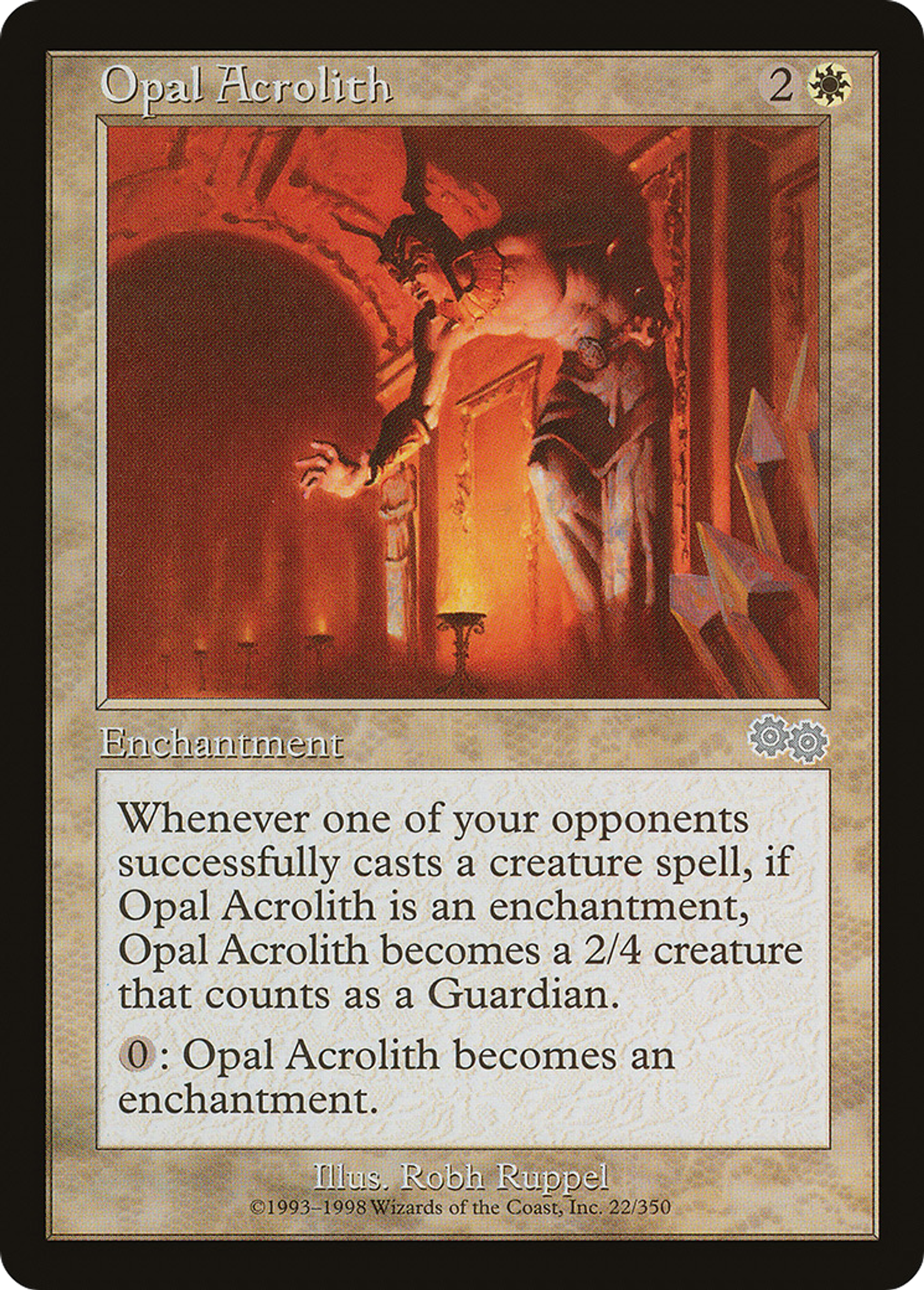 Opal Acrolith — Urza's Saga — Magic: The Gathering