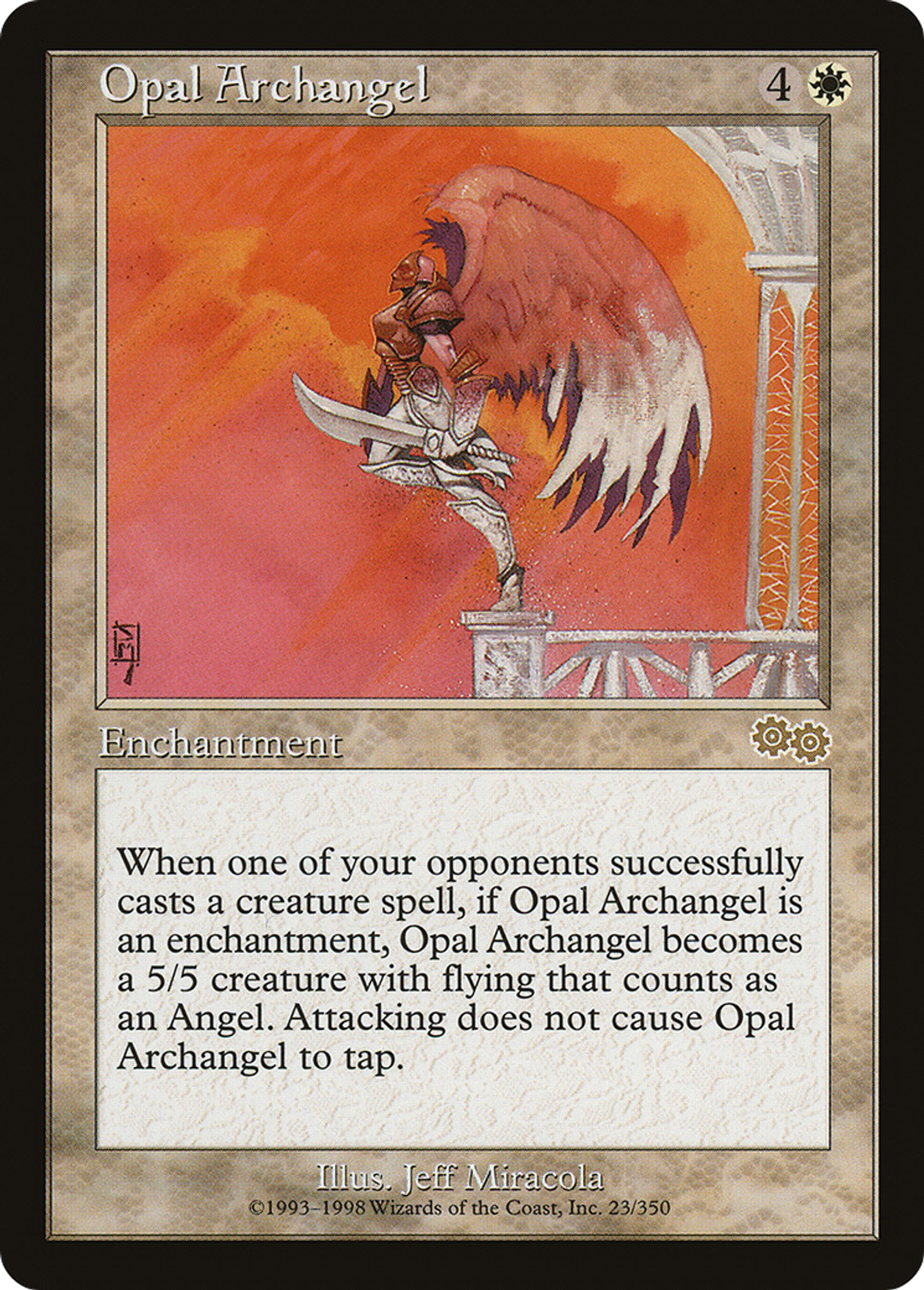 Archange d'Opale — Urza's Saga — Magic: The Gathering