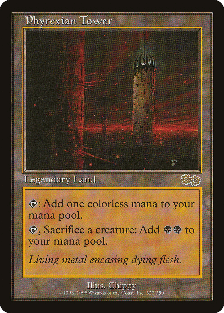 Phyrexian Tower — Urza's Saga — Magic: The Gathering