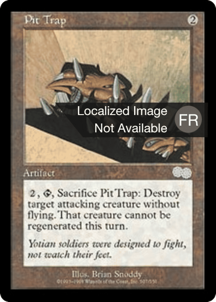 Fosse piégée — Urza's Saga — Magic: The Gathering