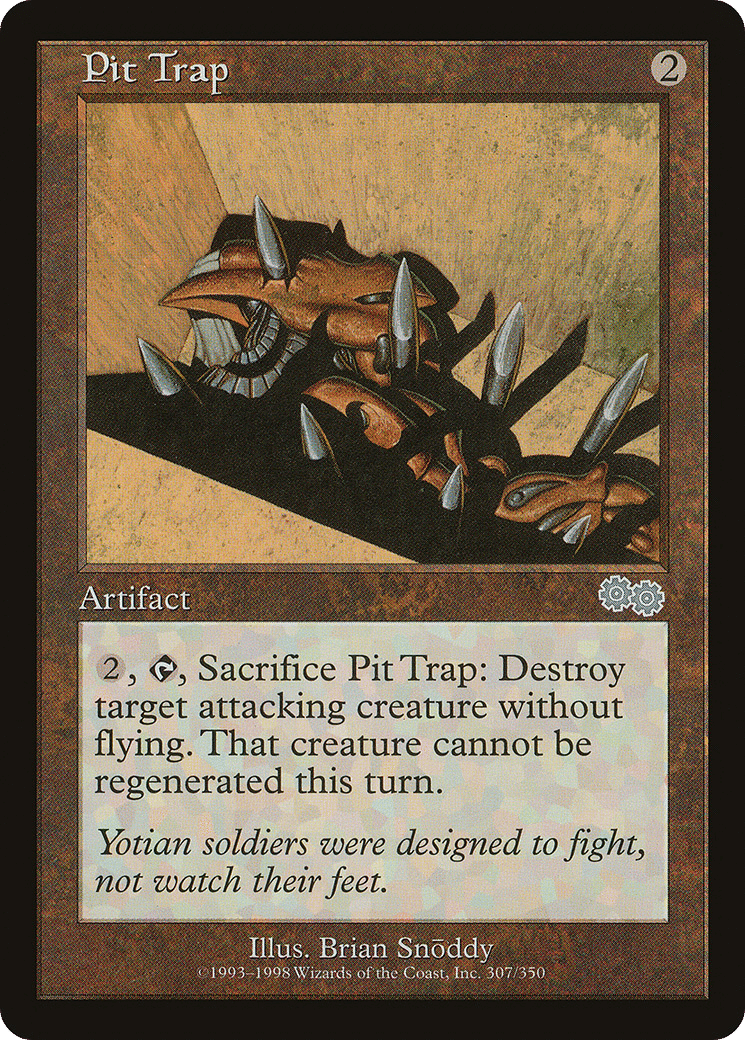 Pit Trap — Urza's Saga — Magic: The Gathering