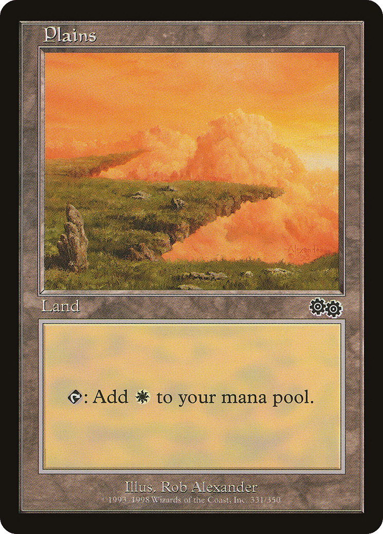 Plains — Urza's Saga — Magic: The Gathering
