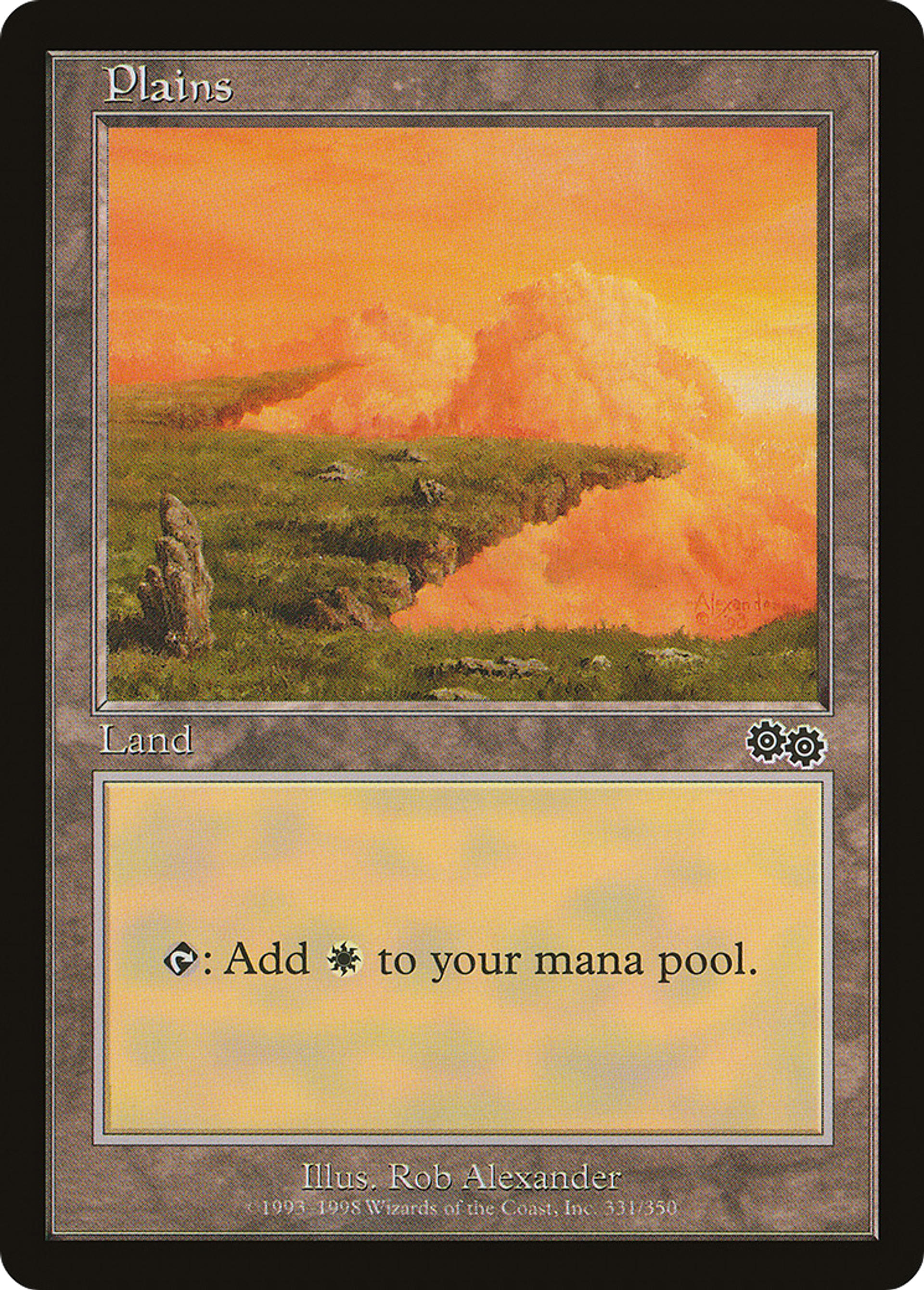 Plaine — Urza's Saga — Magic: The Gathering