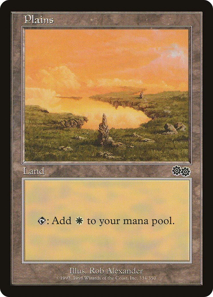Plains — Urza's Saga — Magic: The Gathering