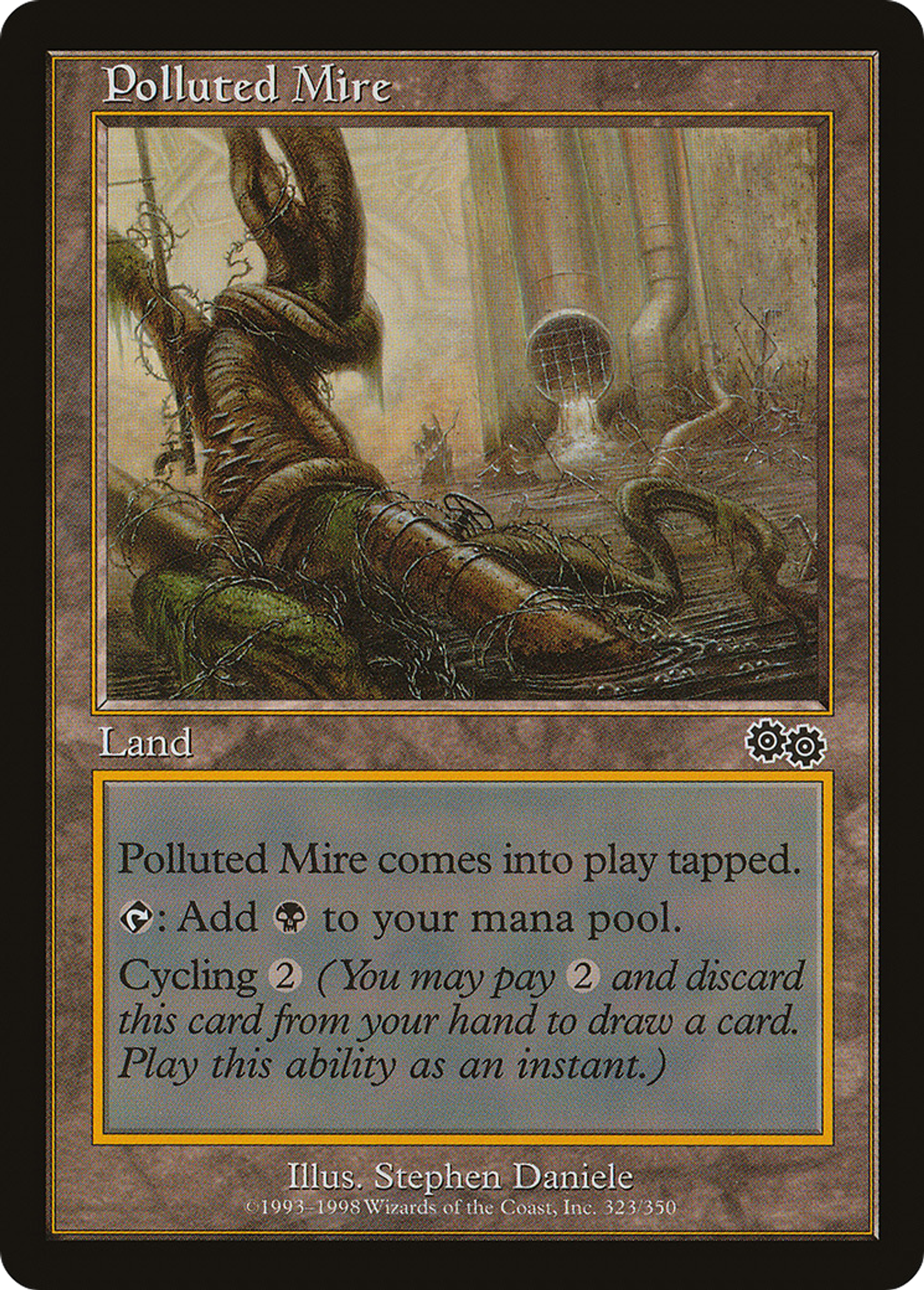 Polluted Mire — Urza's Saga — Magic: The Gathering