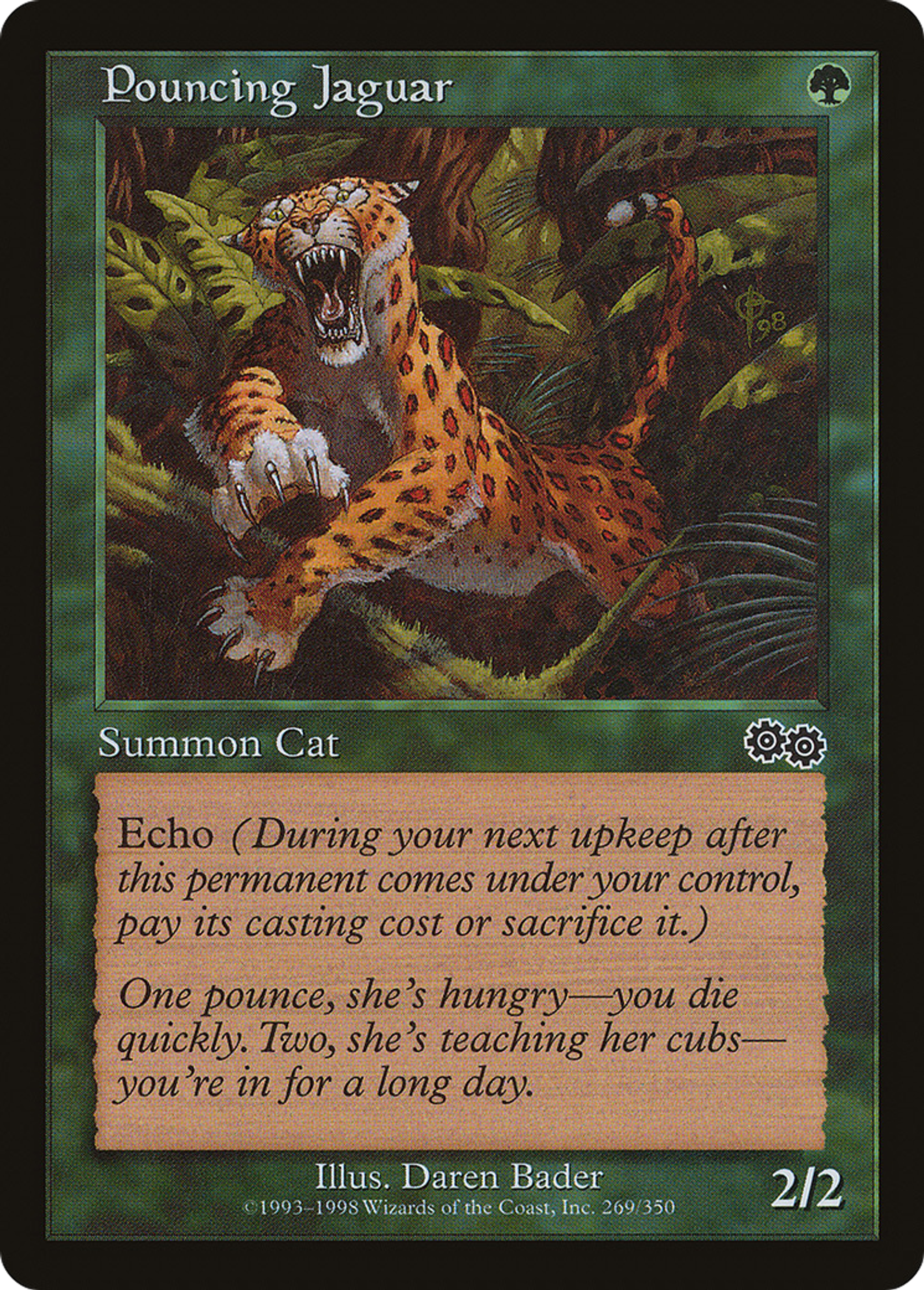 Jaguar bondissant — Urza's Saga — Magic: The Gathering