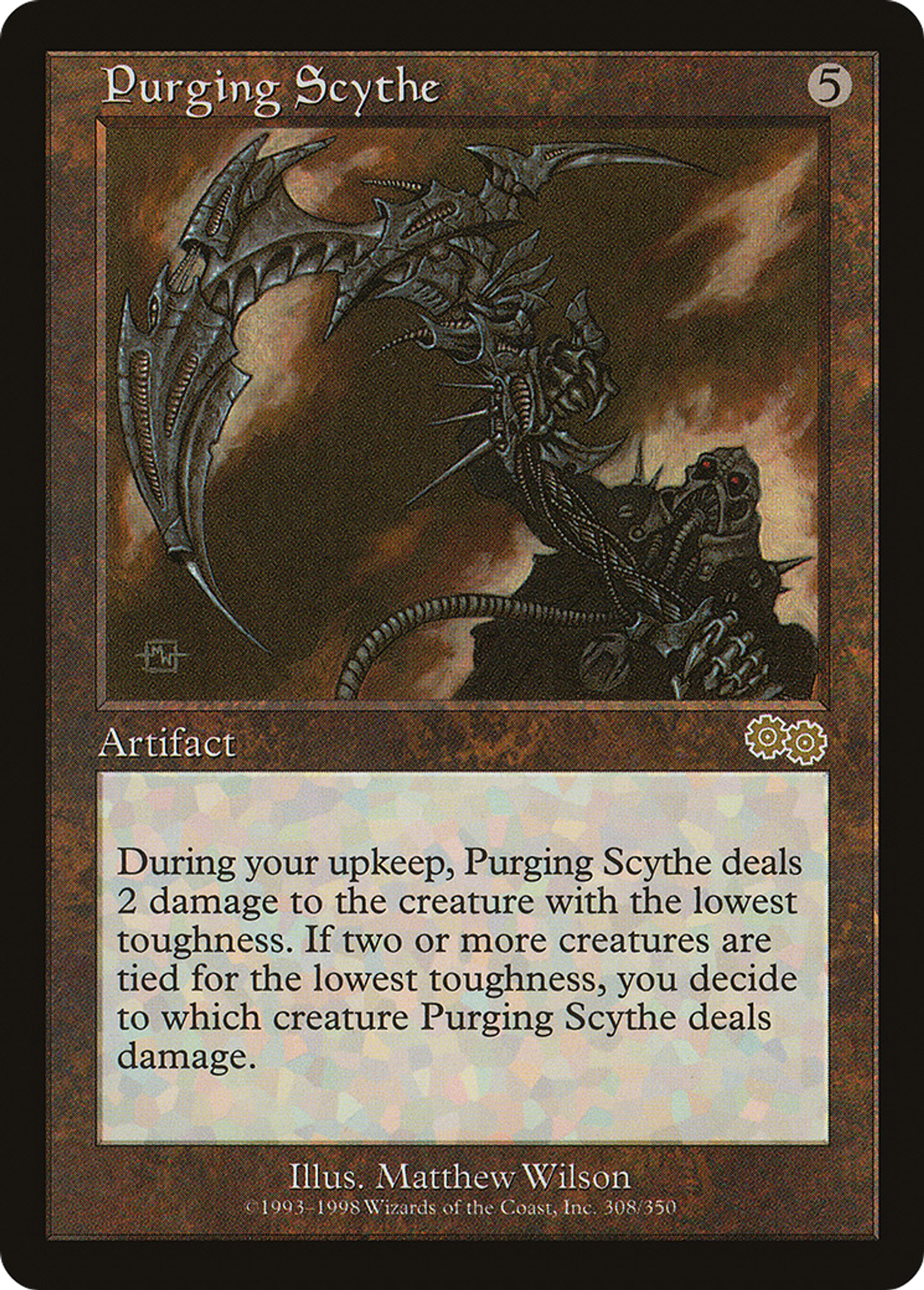 Purging Scythe — Urza's Saga — Magic: The Gathering