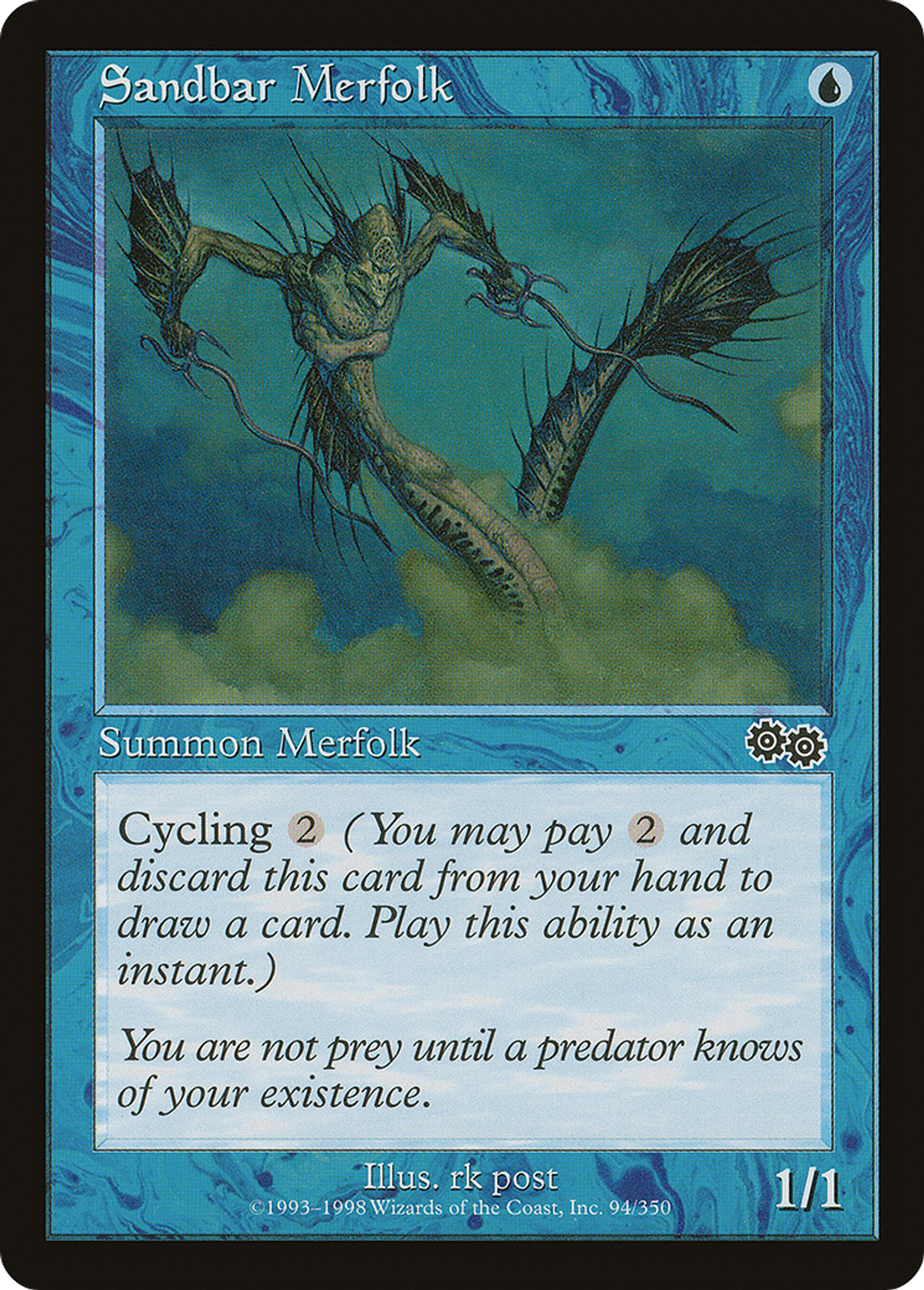 Ondin des bancs de sable — Urza's Saga — Magic: The Gathering