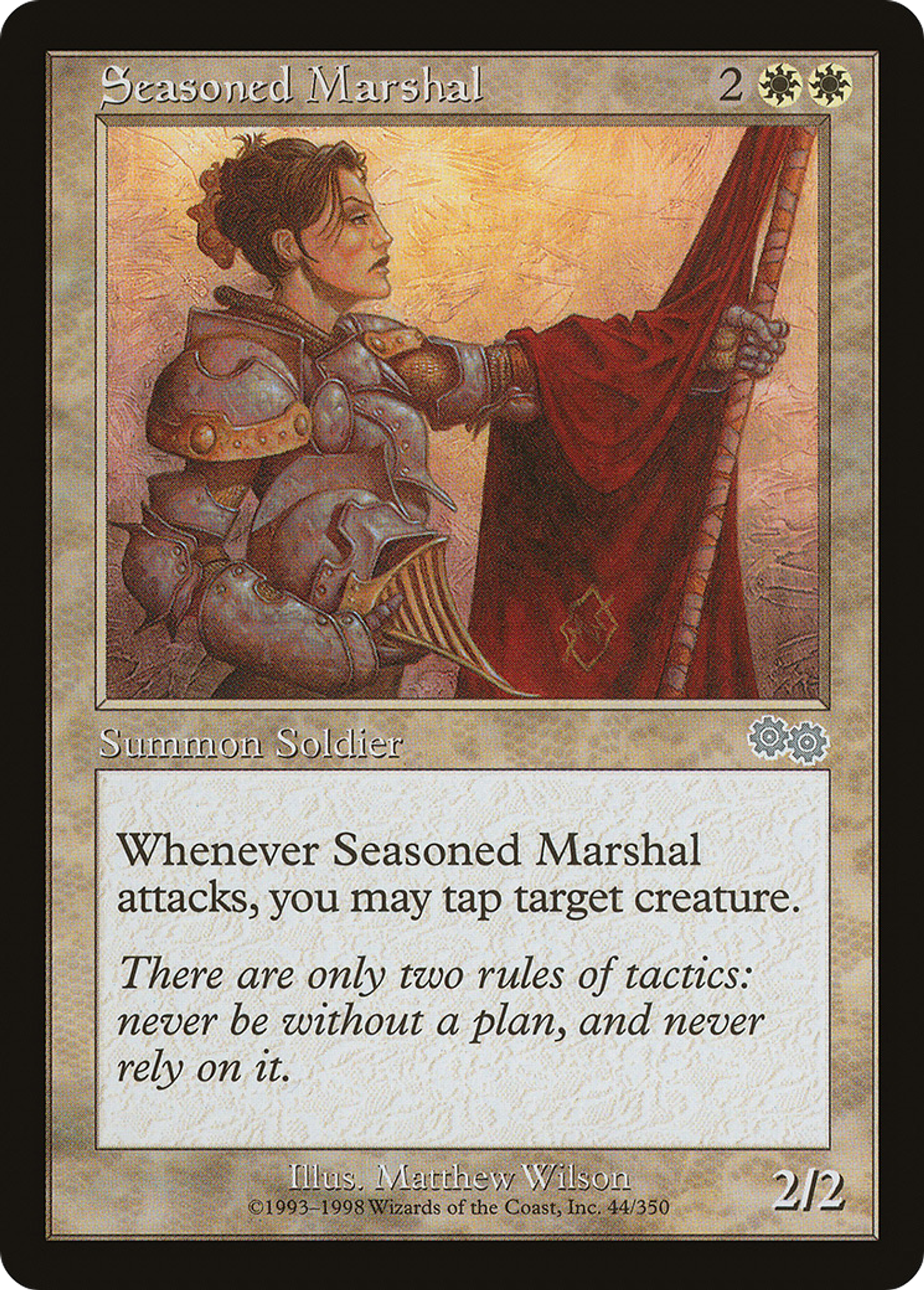 Seasoned Marshal — Urza's Saga — Magic: The Gathering