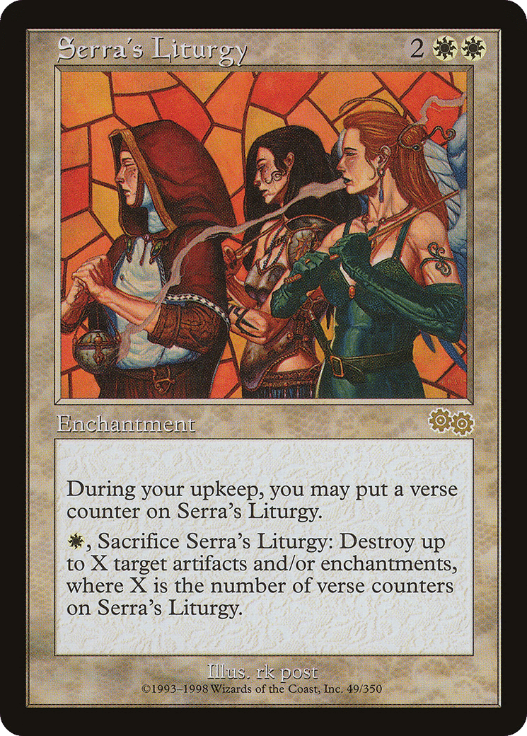 Serra's Liturgy — Urza's Saga — Magic: The Gathering