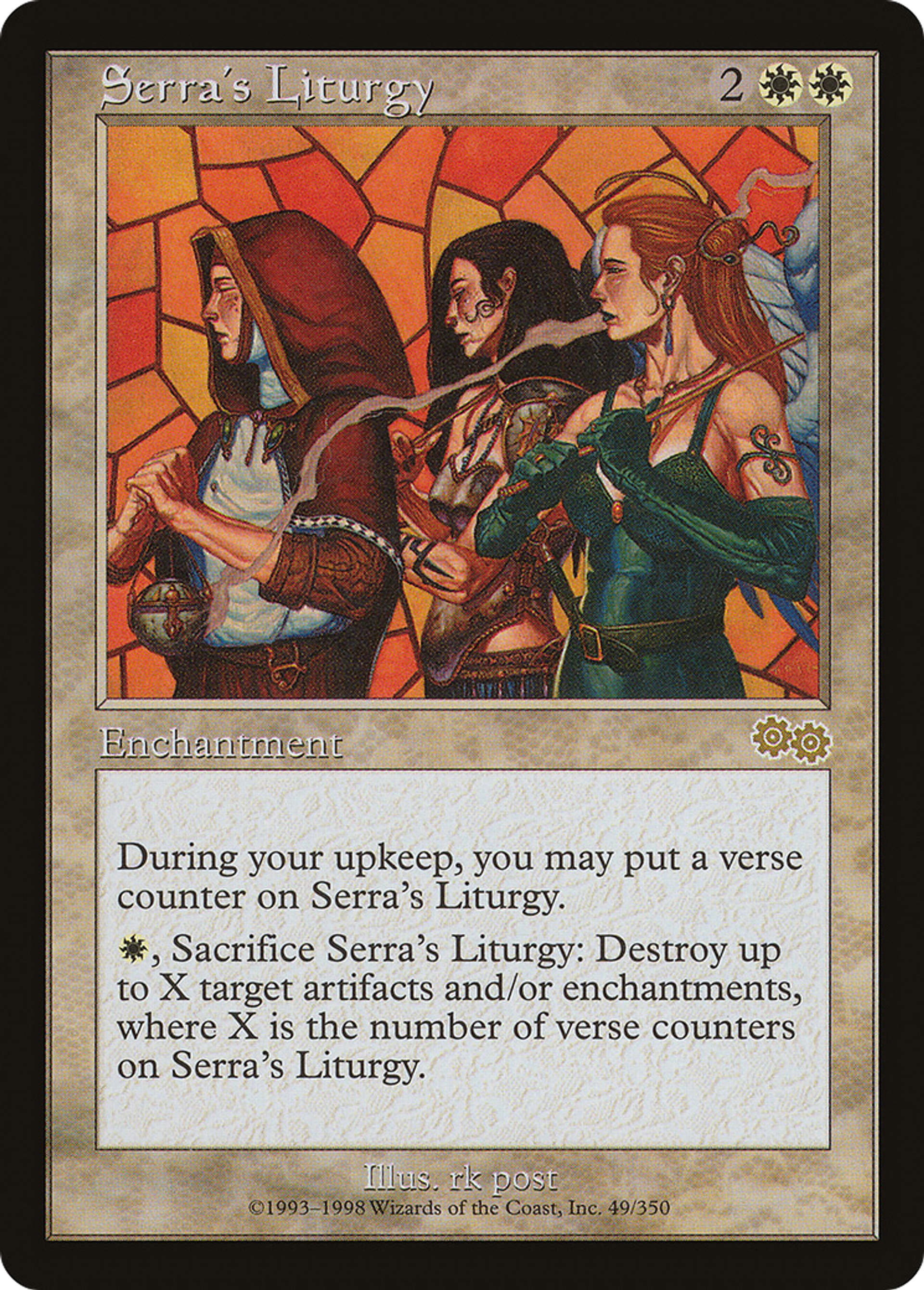 Serra's Liturgy — Urza's Saga — Magic: The Gathering