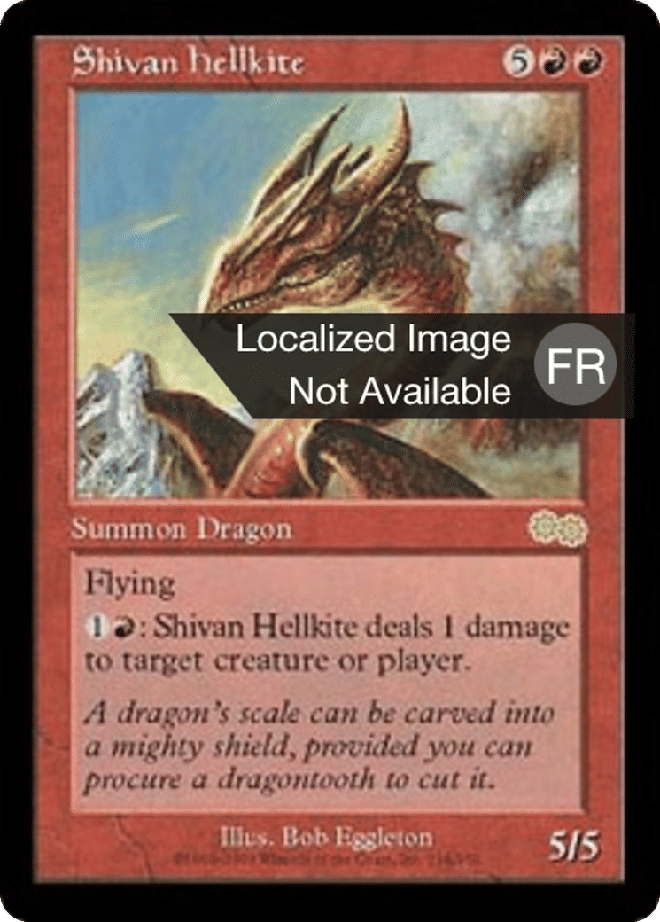 Escouflenfer shivân — Urza's Saga — Magic: The Gathering