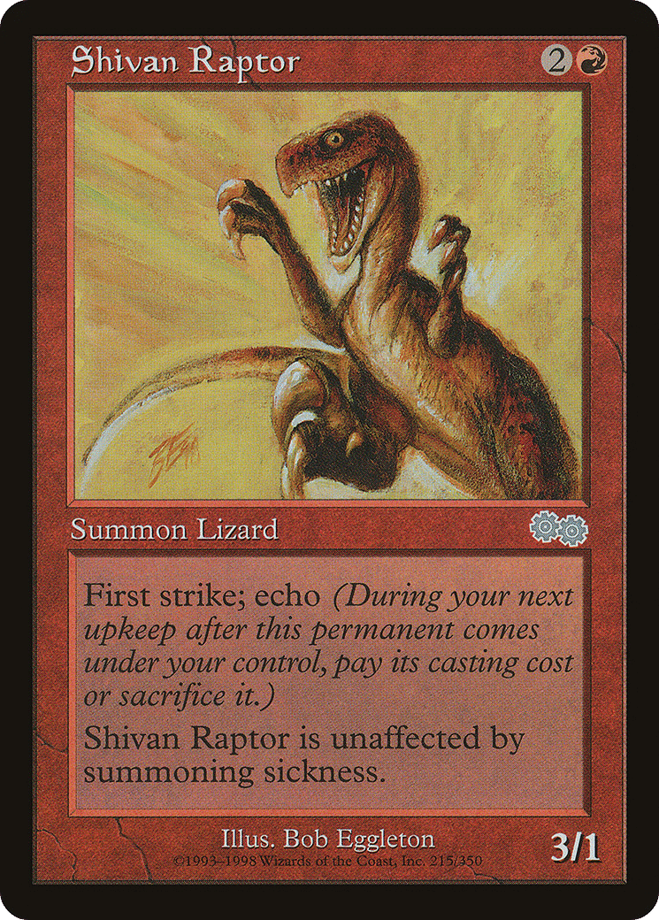 Shivan Raptor — Urza's Saga — Magic: The Gathering
