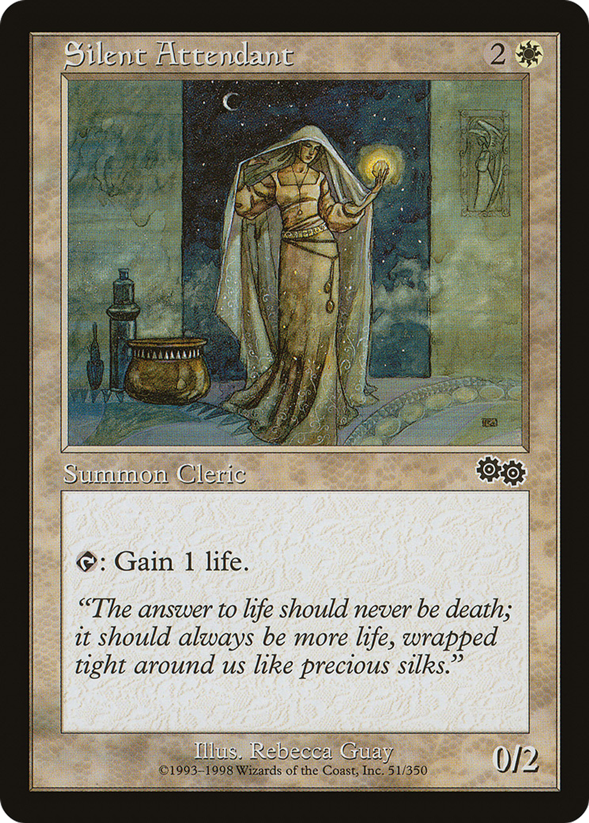 Servante silencieuse — Urza's Saga — Magic: The Gathering