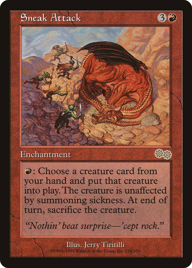 Sneak Attack — Urza's Saga — Magic: The Gathering