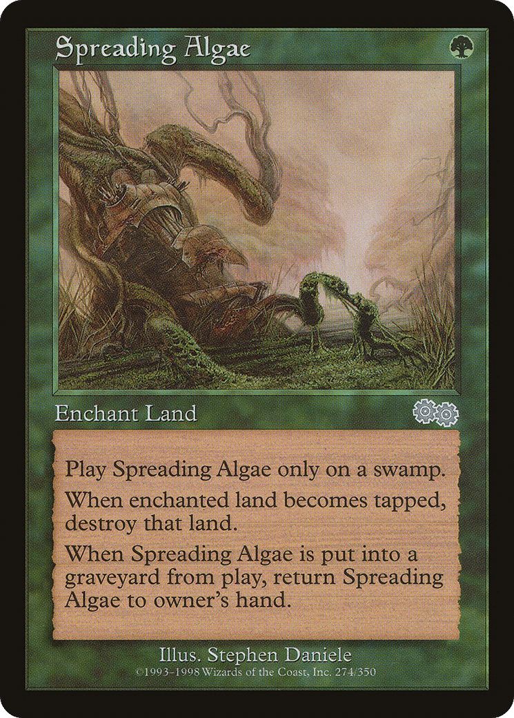 Spreading Algae — Urza's Saga — Magic: The Gathering