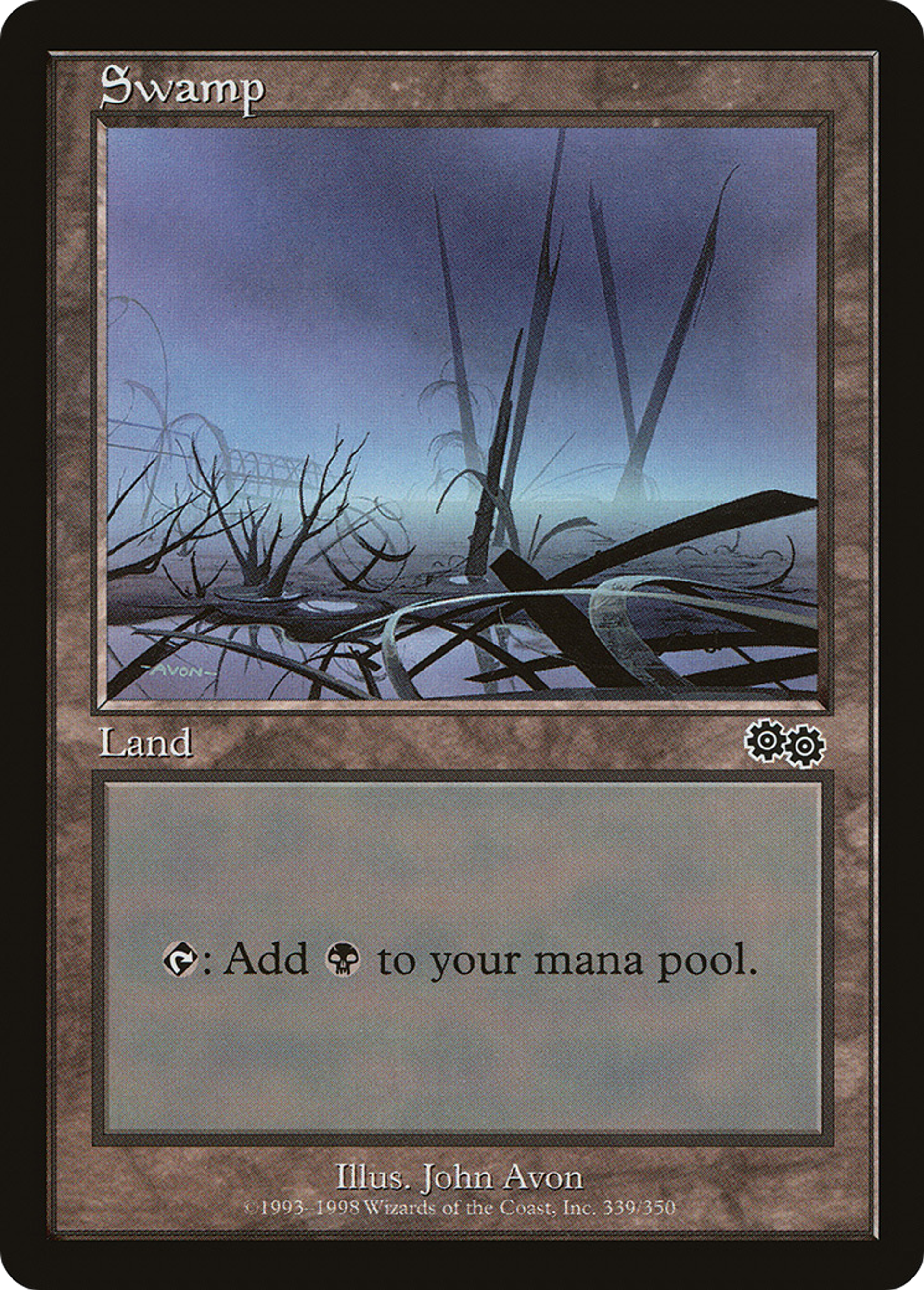 Swamp — Urza's Saga — Magic: The Gathering